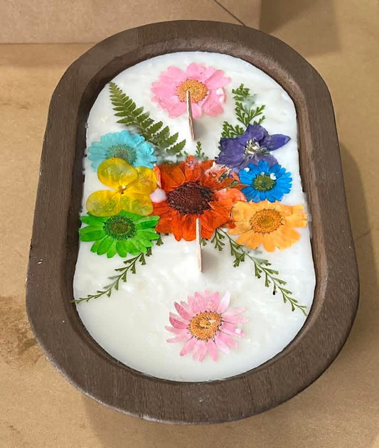 Pressed Flower DIY Candle Making
