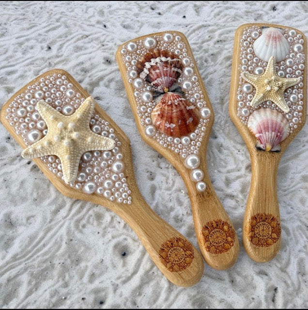 Bedazzled Hair Brushes and Clips